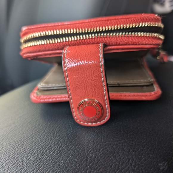 Coach Brown and Orange Wallet - Picture 3 of 7